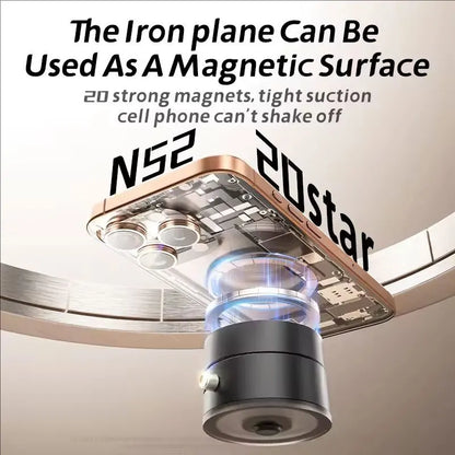 Vacuum Magnetic Car Phone Holder Stand Magnet Cell Mobile Support Mount GPS Bracket in Car For iPhone Android Smartphone