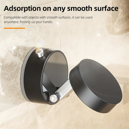 Universal Vacuum Magnetic Car Phone Holder Stand Dashboard Magnet Foldable Round Bracket Support Car Accessories