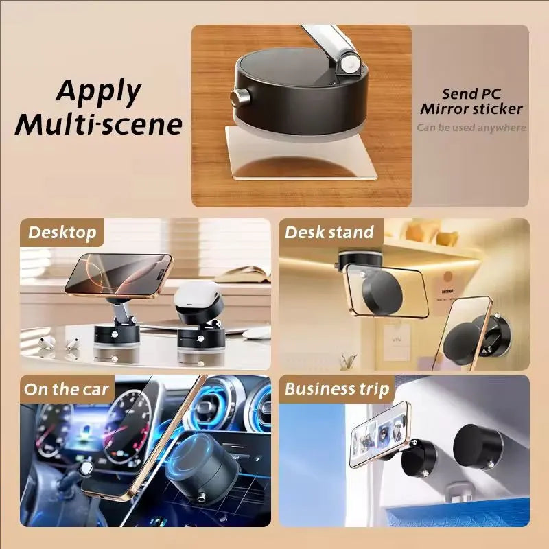 Vacuum Magnetic Car Phone Holder Stand Magnet Cell Mobile Support Mount GPS Bracket in Car For iPhone Android Smartphone